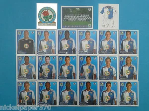 BLACKBURN PREMIERE LEAGUE 2007 2008 - 21 AUFKLEBER MERLIN'S - TEAM KOMPLETT - Bild 1 von 1