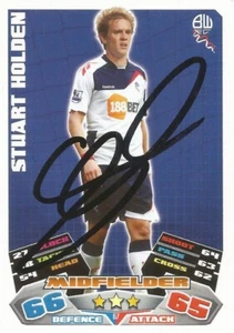 TARJETA COLECCIONABLE STUART HOLDEN FIRMADA BOLTON 2011/2012 MATCH ATTAX + CERTIFICADO DE AUTENTICIDAD - Imagen 1 de 1