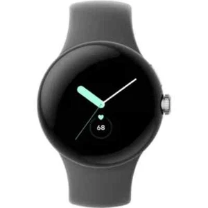READ DESC Google Pixel Watch 41mm Matte Black Stainless Steel Case Black - Used - Zdjęcie 1 z 6