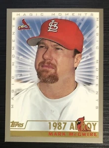 Mark McGwire Rookie Of The Year 2000 Topps Magic Moments #236 1987 AL ROY Card - Picture 1 of 2