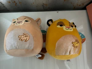 Squishmallow Disney 8” Simba y Nala de la película Rey León Nuevo con etiquetas Peluche - Imagen 1 de 2