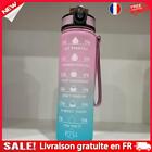 1L Sports Water Bottle with Marker Large Capacity Fitness Drink Cups (D)