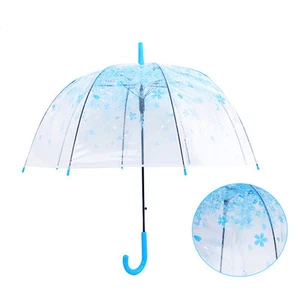 Automatik Damen Regenschirm Reisen Stockschirm Langschirm Transparenter umbrella - Bild 1 von 12