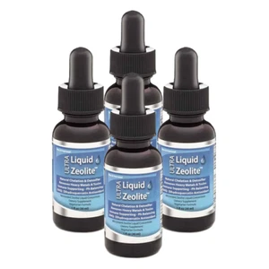 Extra Strength Liquified Zeolite Liquid Natural Detox 4-pak PURE Mind and Body + - Picture 1 of 4