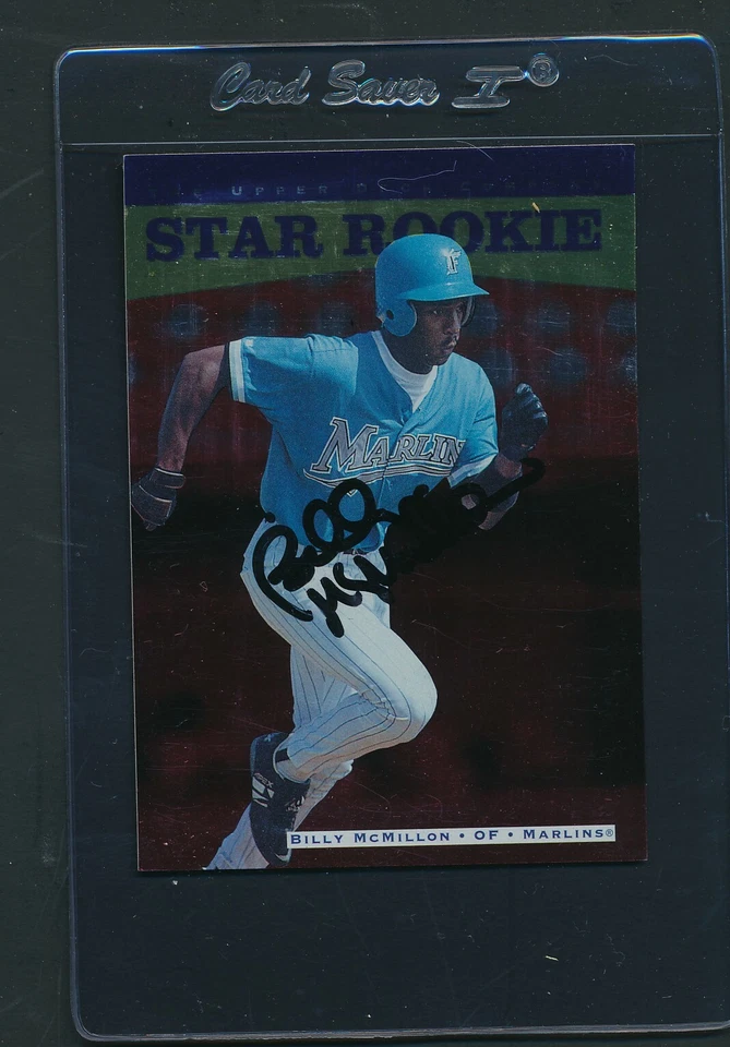 1996 Upper Deck #236 Billy McMillon Marlins Signed Auto *D1463 - Image 1 of 1