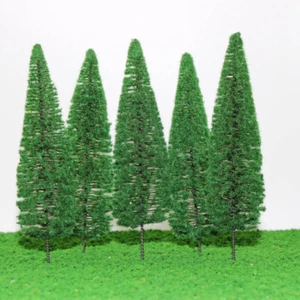 10pcs 15cm O Scale Cedar Model Trees 1:25 Pine Trees Railroad Diorama - Picture 1 of 5