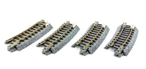 KATO 20-171 Set N.4 Curved Tracks 15° R216 mm.54 With UNITRACK Ballast N Scale - Picture 1 of 5