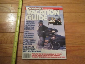 Snowmobile Vacation Guide 1987 Magazine Arctic Cat Polaris Ski Doo Yamaha - Picture 1 of 4