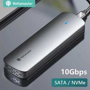 Yottamaster M.2 NVMe SATA SSD-Gehäuse, Festplattengehäuse, M- und B&M-Schlüssel - Bild 1 von 17
