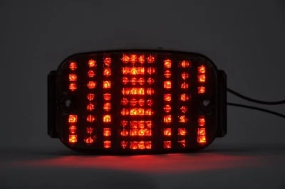 Luz trasera de freno LED transparente intermitentes integrados Kawasaki 1987-1995 Vulcan 88 Foto 1 de 4