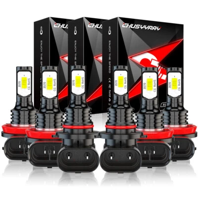 PARA Nissan Titan 2004-2018 6000K Faro LED + Luz Antiniebla 6x Bombillas Combo Kit Foto 1 de 4