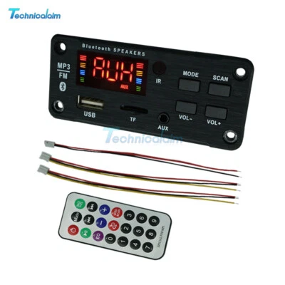 25W*2 Amplifier MP3 Player Decoder Board 12V Bluetooth5.0 Car FM Radio Module - Bild 1 von 4