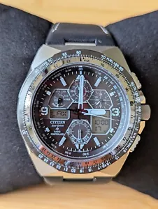 Citizen Skyhawk A-T Promaster Chronograph JY8149-05E GMT Black Dial Men's Watch - Picture 1 of 11