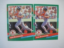 RED SOX ERROR CARDS Border & Text Variations Your pick Singles 1988 1991 Donruss