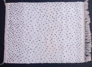 Handmade Polka Dots Wool Moroccan Rug – Thick Beni Ourain Berber Dotted Carpet - Picture 1 of 8