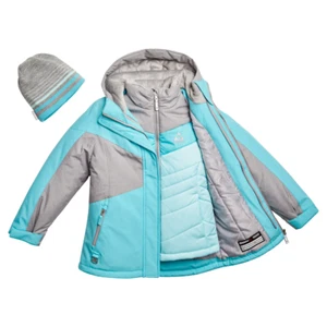 GERRY GIRLS 3 IN 1 SYSTEM JACKET, INNER JACKET & BEANIE (M-10/12, BLUE) NWT - Picture 1 of 2