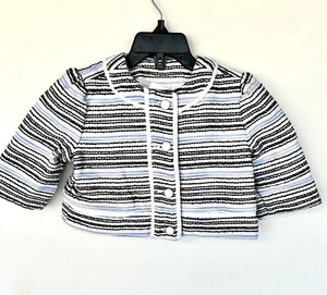Janie and Jack Stitched Striped Jacket With Ribbon Detail. 18-24 M Retails $69 - Picture 1 of 6
