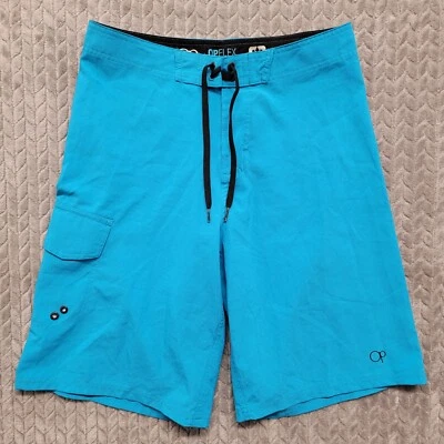 OP 泳裤板短裤男式 28 码蓝色海洋太平洋 — 第 1/4 张图片