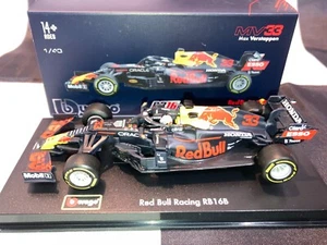 1:43 Bburago B18-38056V Max Verstappen Aston Martin Honda RB16B with driver 2021 - Picture 1 of 12