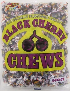 Albert's Black Cherry Chews 240 Count Candy Bulk Taffy Candies Cherries Alberts - Picture 1 of 7