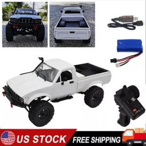 RC Truck C24 1:16 4x4 4WD Scale Crawler Pickup Off Road RTR Car Ready to Play US - Picture 1 of 17