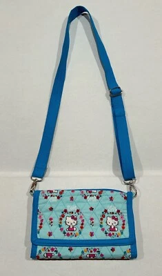 Bandolera personalizada acolchada Hello Kitty triple pliegue bolso sin asas organizador ajustable Correa Foto 1 de 4