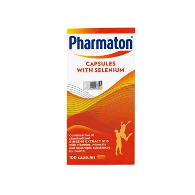 Pharmaton Capsules 100s with Ginseng & Selenium Energy Multivitamin Supplement - Image 1 of 4