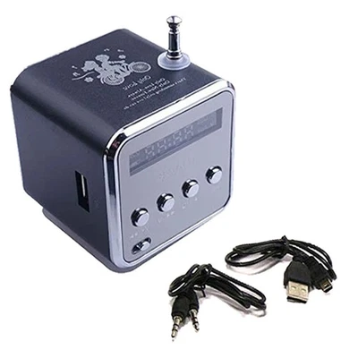 Mini altoparlante portatile lettore musicale radio FM micro SD TF USB MP3 Bluetooth USA - Immagine 1 di 4
