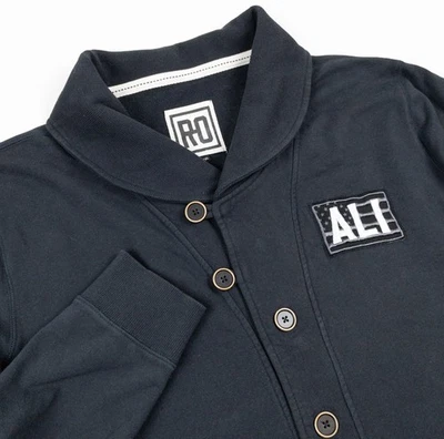 Chaqueta Cárdigan Roots of Fight Muhammad Ali Para Hombre 2XL Mariposa Abeja Boxeo Negra Foto 1 de 4