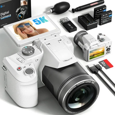 Digitalkamera 5K 64MP 16X WiFi Autofocus Fotokamera 3.0'' Bildschirm für YouTube - Bild 1 von 4