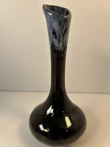 Vintage Van Briggle Keramik schwarz blau 7" Knospenvase signiert - Bild 1 von 13