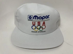Vintage MOPAR Snapback Mütze USA Olympics 80’s Olympic Team weiß verstellbar - Bild 1 von 3