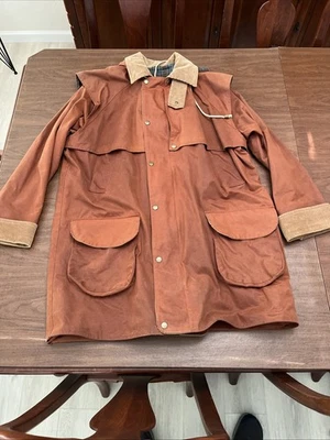 Chaqueta Mizen Head Para Hombres L "Revestimiento de Cera" "Hecho en Irlanda" Granero Granero Granja Ropa de Trabajo Abrigo Foto 1 de 4