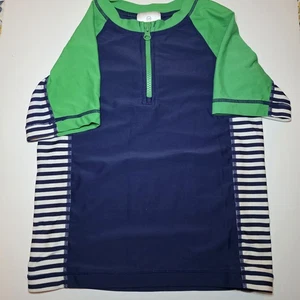 Rashguards Hanna Andersson azul/verde talla 6-7 - Imagen 1 de 5