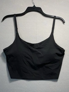Athleta Black Women’s Size Large L Workout Wear Sports Bra Athletic Wear - Picture 1 of 5