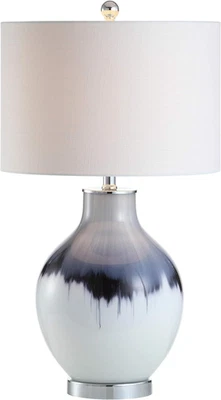 JYL1065A Mia 27" Vidrio/Metal LED Lámpara de Mesa Glamour Transición Bohemia Cabecera D Foto 1 de 4