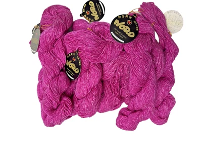 NORO FIO "MAIKO" 35% lã 30% mohair infantil 35% seda - rosa lindo! 8 disponíveis - Imagem 1 de 4