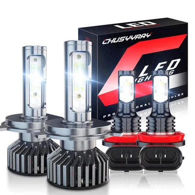Fit Ford Transit 2007-2013 LED Headlight High Low Beam Fog Light Combo Kit - Image 1 of 4