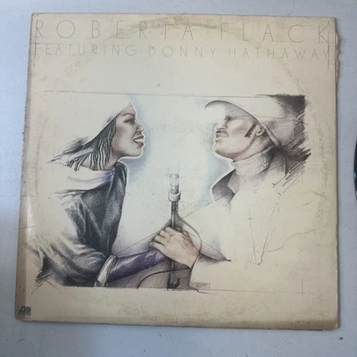 Roberta Flack Featuring Donny Hathaway 12” Vinyl LP Atlantic SD 16013 1979 Foto 1 de 3