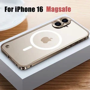 Magnet Metal For iPhone 17 Air 16 15 14 13 12 11 Pro Max Cover Aluminum Case - Picture 1 of 20