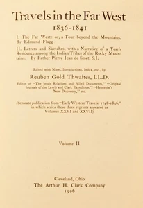 1906 1st HC, Vol 27: Early Western Travels 1748-1846,  Thwaites: Arthur H. Clark - Imagen 1 de 15