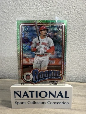 2024 Bowman #ROY-4 Noelvi Marte Rookie of the Year Favorites Chrome Mojo - Image 1 of 2