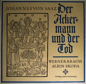 Johannes Von Saaz / Der Ackermann Und Der Tod / Vinyl / Hörspiele / Spoken Word - Imagen 1 de 1