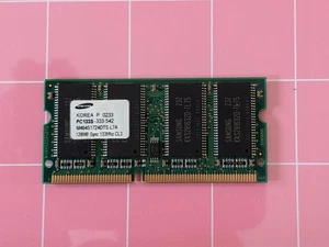 128MB PC-133 SAMSUNG M464S1724DTS-L7A Laptop Memory Stick PC133 3.3V SDRAM CL3 - Picture 1 of 5
