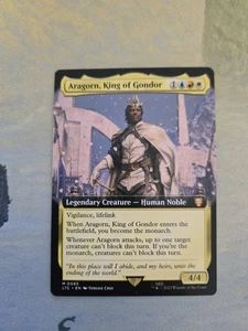 MTG LTC Aragorn, King Of Gondor Extended Art NM - Picture 1 of 2