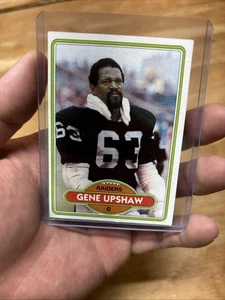 1980 Topps #449 Gene Upshaw Oakland Raiders EX - Imagen 1 de 2