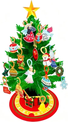 Cartões estereoscópicos 3D de árvore de Natal para mulheres homens amigos da família, 12,99 polegadas Si - Imagem 1 de 4