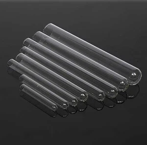 Tubos de vidrio de fondo redondo de 5 ml-135 ml contenedor de muestras de química de alta temperatura - Imagen 1 de 17