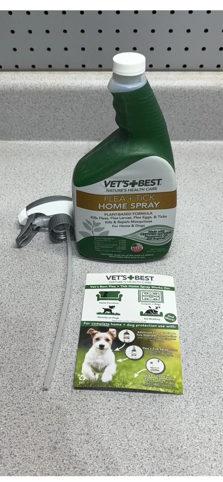 Vet's Best Indoor Flea and Tick Spray – Flea &Tick Treatment for Home 32 oz - Image 1 of 1