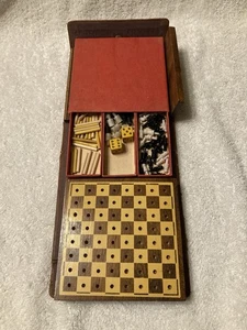 Vintage 4 in 1 Game Set, Play-A-Way, Volume 5000, Drueke, Chess, Checkers, Etc. - Picture 1 of 24
